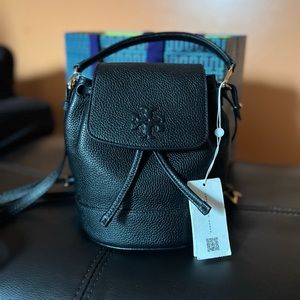 Tory Burch - Thea Mini Bucket Backpack (Black)